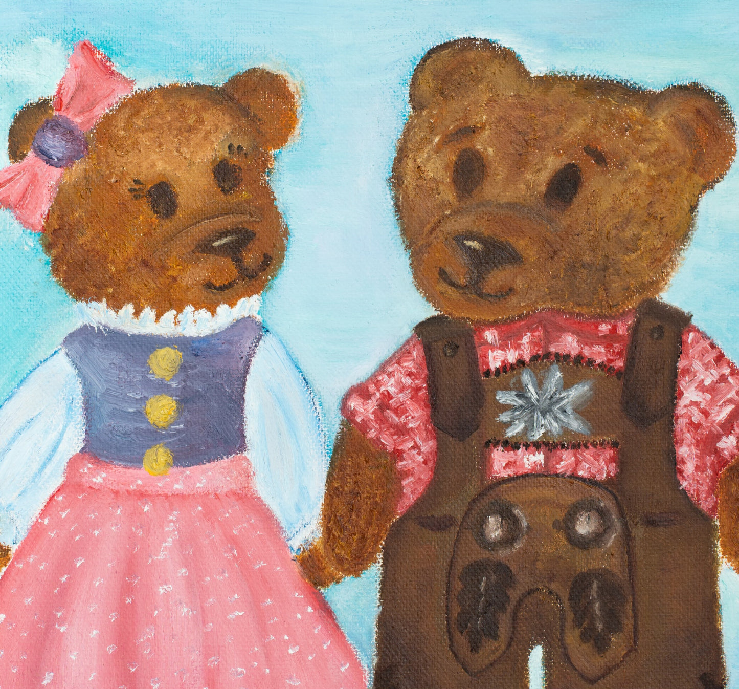 Bavarian Teddy-Couple
