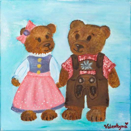 Bavarian Teddy-Couple
